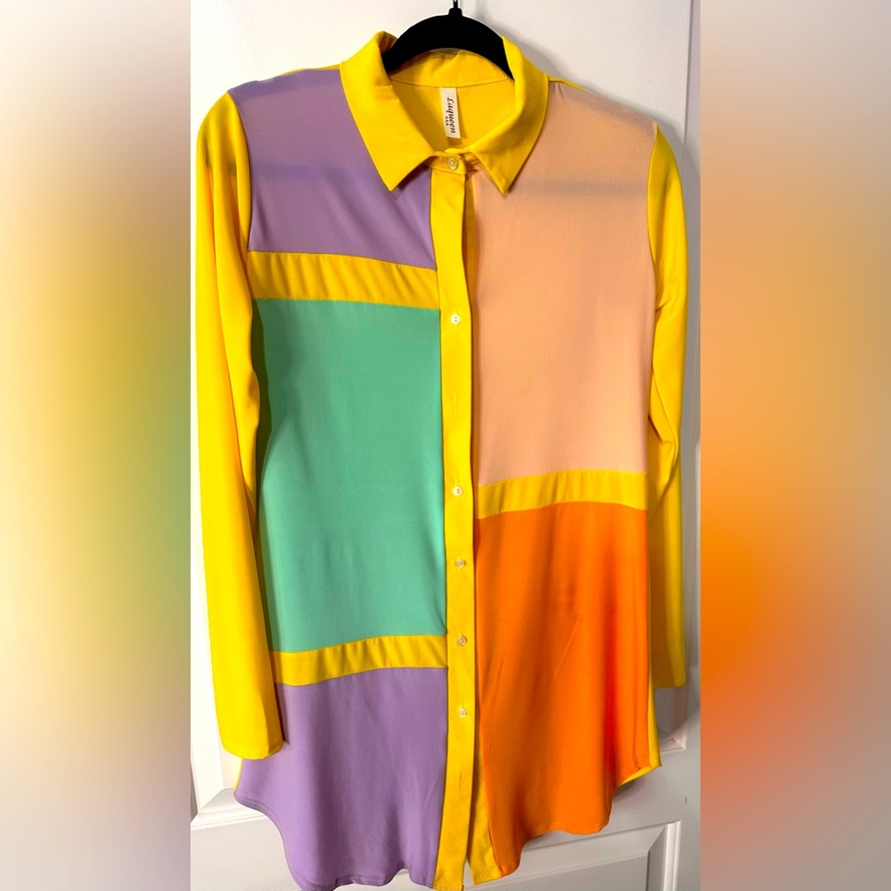(130)-  🌼 This Beautiful Button Down Longsleeve Shirt Dress Is It!💋